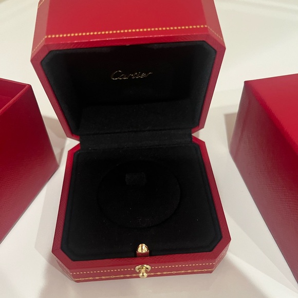 Cartier Red and Black RING Box - Picture 1 of 2